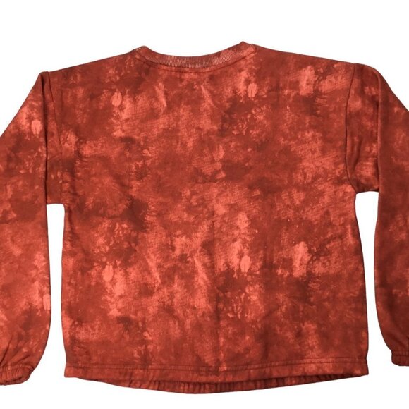 Lucky Brand NWT Crop Sweatshirt LOVE PEACE SUNSHINE Rainbow Girls XL 16 - Picture 5 of 7